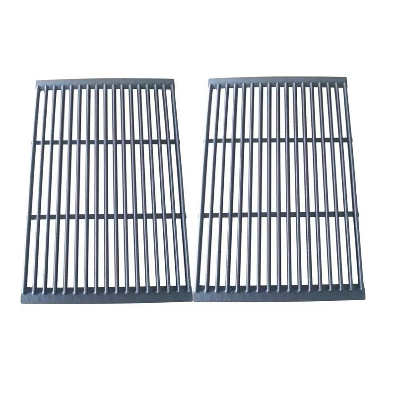 2-Pack Compatible Porcelain Cast Iron Cooking Grid Grate for Brinkmann 810-2210-0 BBQ Grill